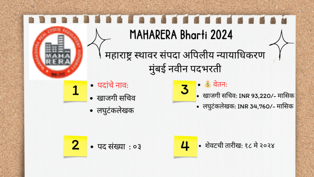 MAHARERA Bharti 2024